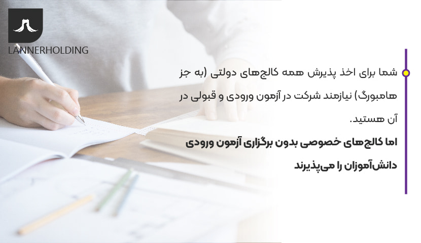 آزمون ورودی کالج در آلمان آزمون ورودی کالج در آلمان