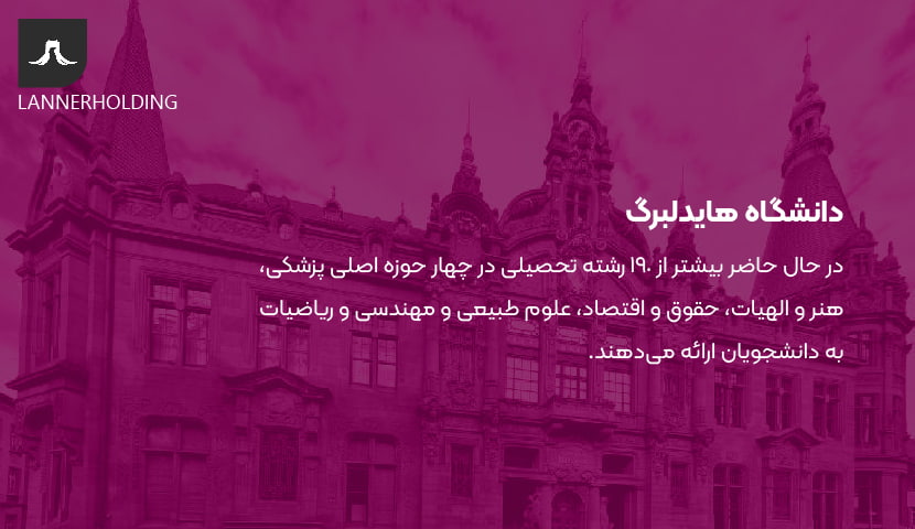 رشته های تحصیلی دانشگاه هایدلبرگ
